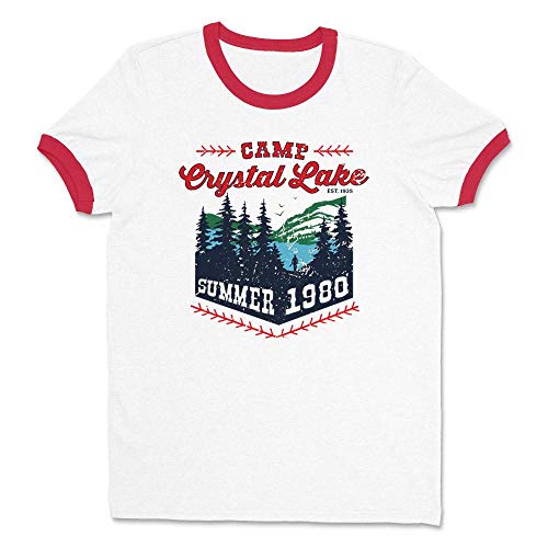 Camp Crystal Lake Ringer Tee Shirt Unisex2