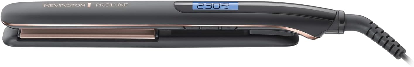 Proluxe Ceramic Hair Straightener with Intelligent OPTIheat technology for heat where it matters - Pro+ setting at 185°C for healthier styling, 9 variable settings 150-230°C, S9100B