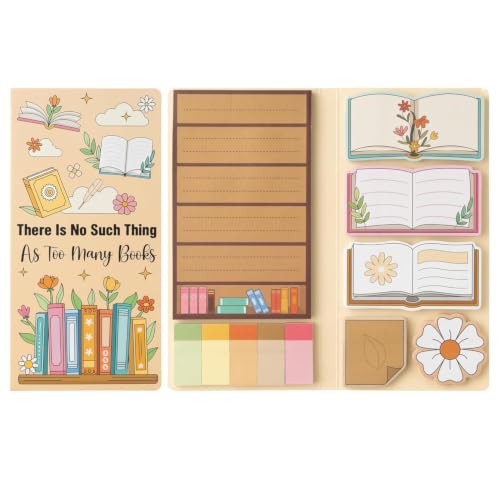 440PCS Next Chapter Book Sticky Notes Set Sticky Notes for Book Lover Sticky Tabs for Office School and Home Schedule Reminders Shopping Checklist