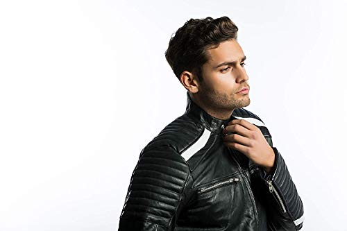 Urban Leather Giacca Simon da Uomo, Nero, taglia