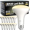 TJOY 12 Pack BR30 Led Bulbs 65W Equivalent, Dimmable Indoor Flood Lights Bulb, E26 Base, 2700K Soft White, 9W, 800 LM, Recessed Lighting Bulb for Ceiling, Recessed Can, Living Room and Kitchen