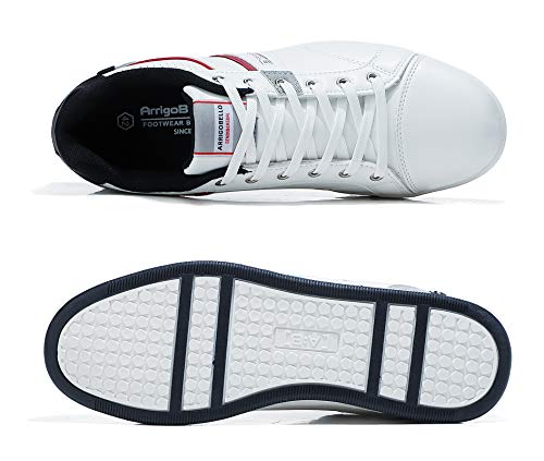 Image of ARRIGO BELLO Mens Casual Shoes Fashion Sneakers Breathable Comfort Classic Lace-Up Low Top Walking Shoes
