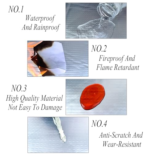 Tapis d'isolation phonique autocollant imperméable toit 25mm alu