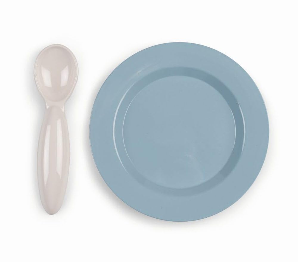 Smoby - Baby Nurse Doll High Chair - Doll Chair with Plate and Spoon, Doll Accessories for Dolls up to 42 cm, for Children from 18 Months