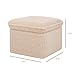 Babyletto Cali Storage Ottoman in Chai Shearling, Greenguard Gold Certified