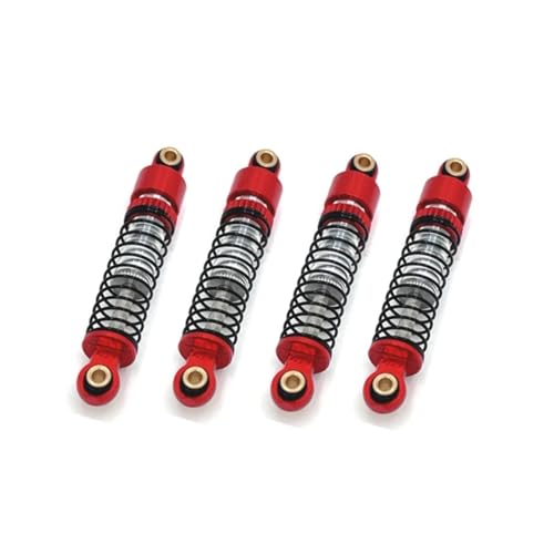 Amortisseurs FMS FCX24 hydrauliques anti-casse en métal rouge 1/24