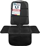 LIONSTRONG® Car Seat Protector for Child Seat [ISOFIX compatible]- Seat Cover for Infant Seat waterproof - Carseat Seat Protectors Baby - Car Seat Mat Dirt resistant - black