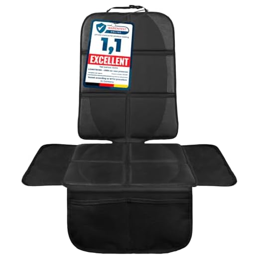 LIONSTRONG - Protection de siège voiture - pour siège auto - protection siege arriere voiture enfants haut de gamme - compatible ISOFIX (noir)