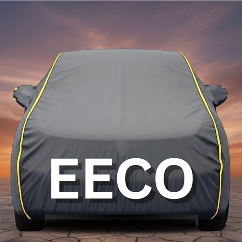 Image of Premium Grey Series 100% Waterproof Car Body Cover for Eeco Cover (All Models) with Mirror Pockets | Triple Stitched, Elastic, Custom Fit, Heat Resistant, Anti-Dust, All-Weather Cover