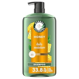 Herbal Essences Sulfate Free Shampoo with Honey for Daily Moisture, Nourishes Dry Hair, Moisturizing Shampoo with Certified Camellia Oil and Aloe Vera, Lightweight For All Hair Types, 33.8oz