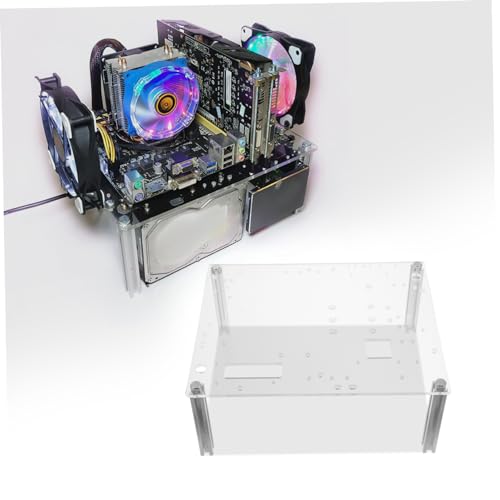 Soporte abierto DIY para placa base y gabinete de computadora de escritorio miniatura 4