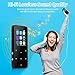 144GB MP3 Player - Music Player with Bluetooth 5.2 HiFi Sound Shuffle Single Loop FM Radio Built-in HD Speaker Voice Recorder Mini Design Ideal for Sport Earphones Included-Black-A4