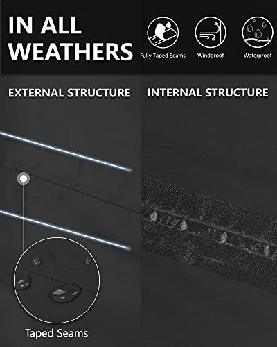 33,000Ft Men'S Rain Pants, Waterproof Rain Over Pants thumb #3