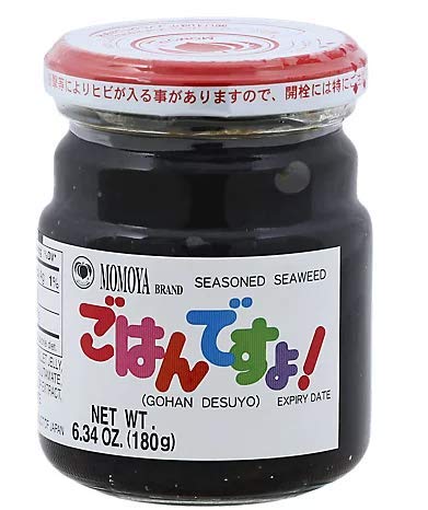 Momoya Sazonada Alga Gohan Desuyo 6.34 oz (Paquete de 2 botellas)