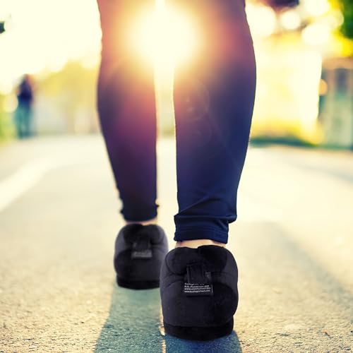 Image of Happy Feet Slippers Standard Sneaker Slippers for Men, Women, and Kids - Women Shoes, Gifts for Women, As Seen on Shark Tank - Classy Oversized House Slippers for Women with Non-Slip Rubber Soles