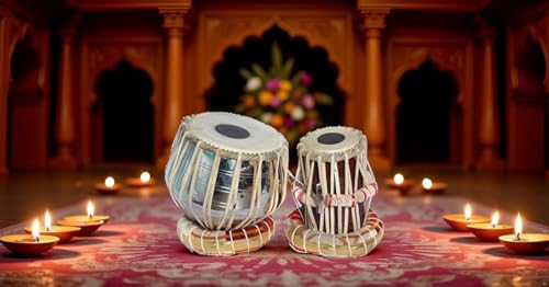 Image of IRON Tabla Set Indian Musical Instrument Bayan Tabla, Dayan Tabla For Beginners & Students