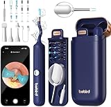 E33R Earsight Ear Wax Removal Tool Camera, FSA HSA Eligible Items, Ear Cleaner with Flexible Ear Camera Otoscope, Visual Ear Pick Tweezers Wax Remover, Ear Cleaning Kit for Family by Bebird