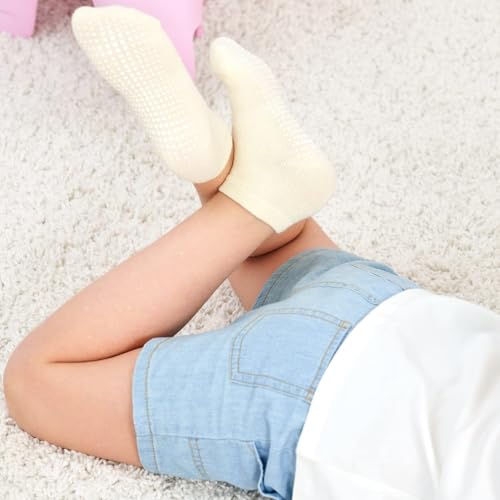 image for ZAPLES Baby Non Slip Grip Low Cut Ankle Socks with Non Skid Soles for 