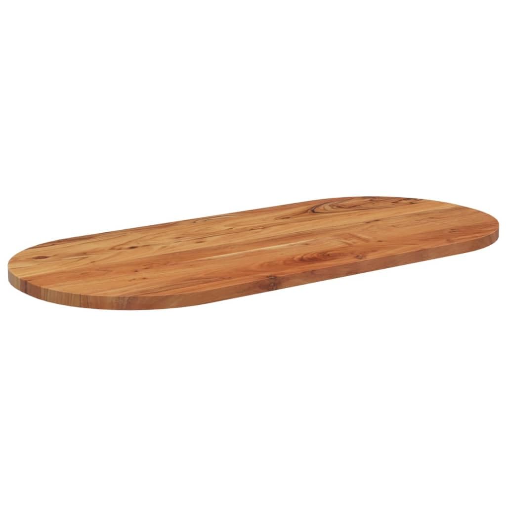 vidaXL Tablero de Mesa Ovalado Madera Maciza de Acacia 110x50x2,5 cm (370087)