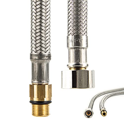 tecuro Sanitary Fittings Connection Hose M12 x 1 Short - 3/8 inch nut x 350 mm