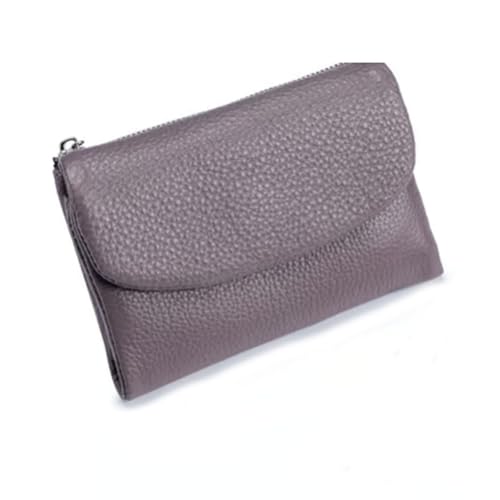 Joyfullygo Womens Wallet, Slim Soft Large Capacity Unisex Pebble Real Leather Rfid Wallet with Anti-Theft Protection Easy and Flexible to Use (Taro Purple)