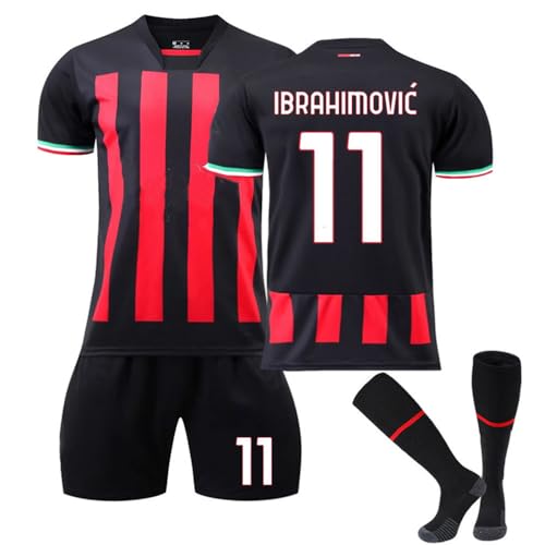 Generisch Retro Classic A-C Milan Fußball Jerseys Anzug Red Black Stripe...