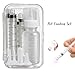 Fumzen Pet Feeding Bottle Set for Puppies and Kittens. Features Soft Silicone Nipples and Multi-Stage Capacity Design (1.0ml + 3ml / 5ml + 10ml)
