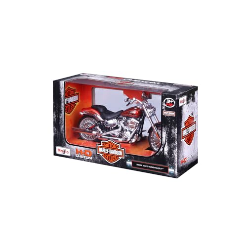 1:12 HARLEY DAVIDSON 2014 CVO BREAKOUT, White and Yellow - Image 2