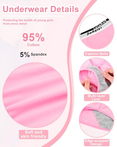 Girls' Period Underwear, LeakProof Cotton Panties for Teens2