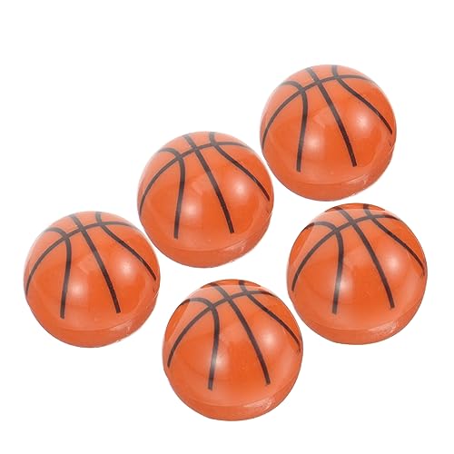 SUPVOX 5Pcs Basketball Shaped Tire Valve Caps Decorative Replacement Covers for Car and Bike Tire Valves Easy Installation Fit for Vehicles