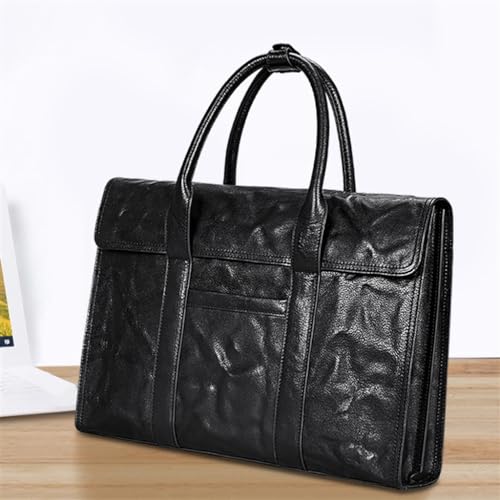 Men's Bags Leather Men's Handbags Large Capacity Horizontal Computer Bag Layer Cowhide Business Briefcase2