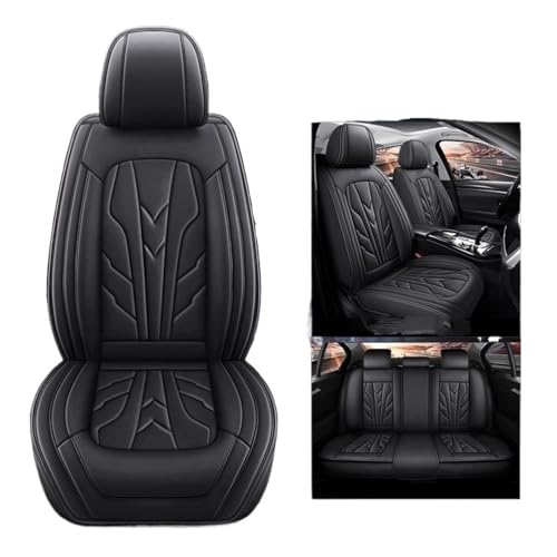 Housses de siège auto universelles noires pour Citroën C4 C3 C5 DS4 DS5 5 places