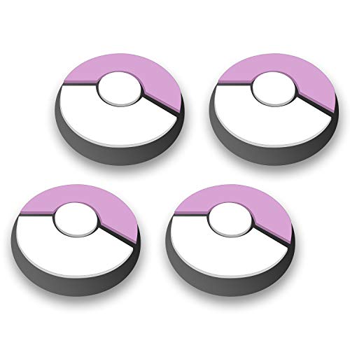 Ferkurn Gaming Rubber Thumb Cover Compatible Switch Lite or Joycon Controllers Button Stick, Switch Analog Thumb Joy Con Joystick Thumbstick Grip Skin Cap 4 Pcs, Purple