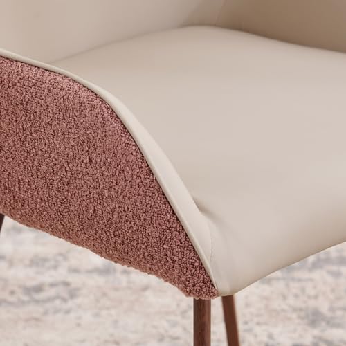 Image of Home Centre | Dune Faux Leather Dining Chair Set of 2 | Metal Frame | Beige | 1 Year Warranty