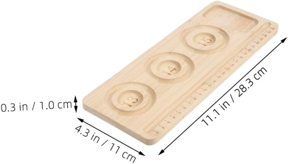 KALLORY 2pcs Wooden Bead Tray for Jewelry Crafting Stable Bracelet Making Holder Bead Sorting Board Elegant Design Beading Mat for Efficient Organization DIY Projects