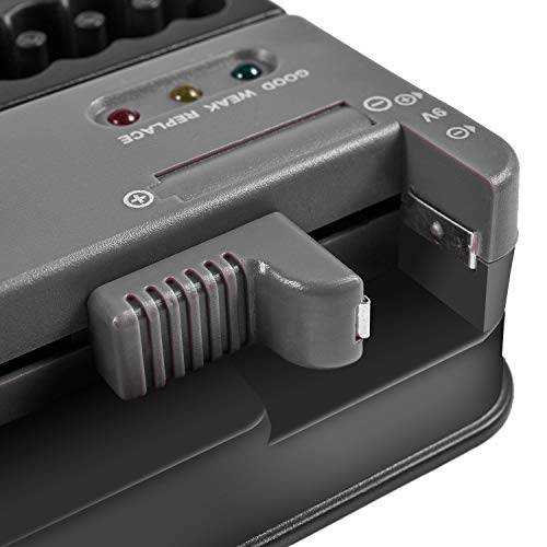 Kirmax Battery Storage Organizer Holder with Tester - Battery Caddy Rack Case Box Holders Including Battery Checker For… - Afbeelding 8