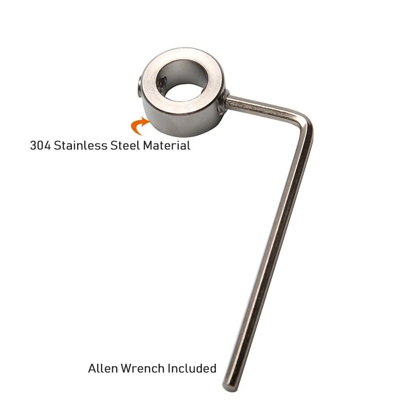 Juego de collarines de tope for brocas de carpintería de 3 mm a 16 mm, anillo de tope de profundidad de broca de acero inoxidable(12pcs)