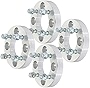 WHEELTECH 4x108 to 4x100 Wheel Adapters 1 inch Thick Hub Bore 78.1mm with 12x1.5 Studs Wheel Spacers Adapters Fit for Mustang II 1974-1978 for Escort 1981-1990 - Silver 4 Lug Wheel Adapters 4Pcs