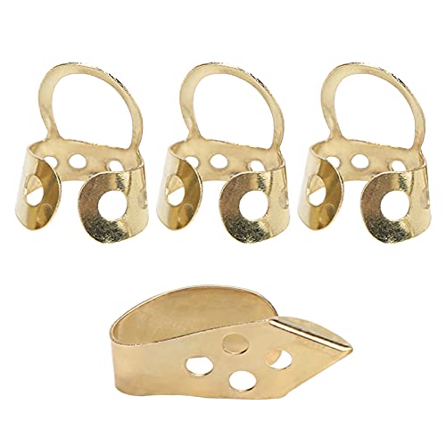 médiators, médiators de banjo Médiator en métal réglable creux 3pcs Index Finger 1Pc Thumb Banjo Guitar Ukulele Parts… - Les Beatles, Paul McCartney, John Lennon, RIngo Starr, George Harrison médiators, médiators de banjo Médiator en métal réglable creux 3pcs Index Finger 1Pc Thumb Banjo Guitar Ukulele Parts… – Image 8