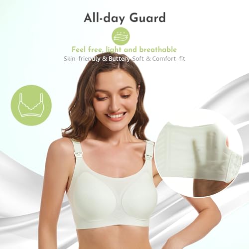 Image of Nursing Bras for Breastfeeding, Seamless Ultra Comfort Maternity Bra, Natural Shape Pregnancy Bras for Women