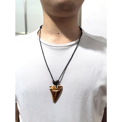 4Pcs Turtle Shark Tooth Necklace Pendant Bohemian Handmade Waterproof Surfer Necklace for Women Men Summer Beach Jewelry Gift3