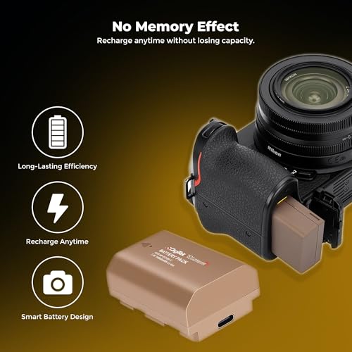 Image of Digitek Platinum NP-FZ100C Combo Extra Power Li-Ion Camera Battery with Type-C Quick Charging, 14800mWh High Capacity, No Memory Effect, Compatible with Sony Alpha Cameras