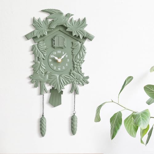 Reloj de cuco de cuarzo de alta precisión y acabado verde T52 exclusivo 3