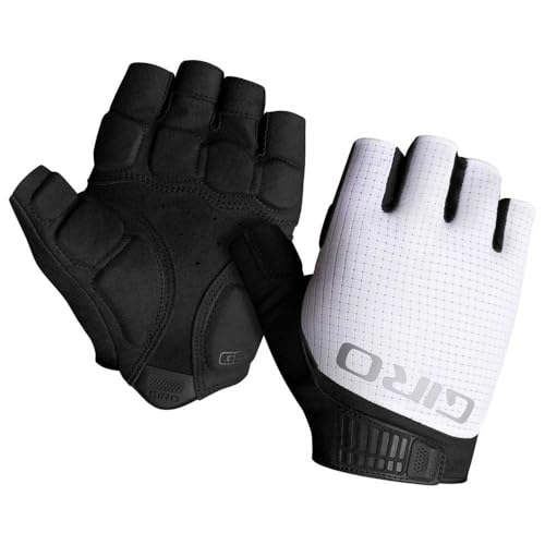 Giro Bravo II Gel Men Road Cycling Gloves - White...