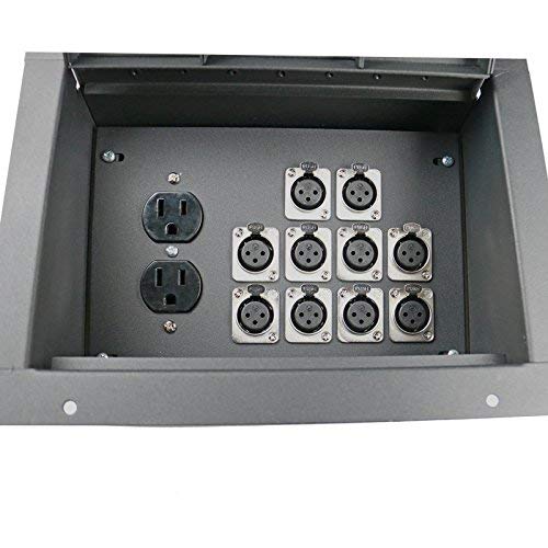 Pro Audio Caja de Etapa lámpara de Suelo con 110 V eléctrico y XLR Conexiones