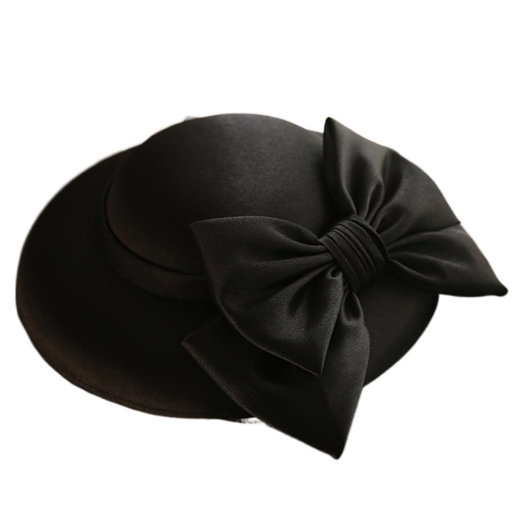 Chapeau haut-de-forme français vintage en laine pour robe de mariée