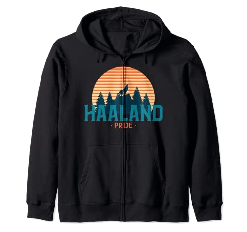 HAALAND PRIDE - Armario de casa blanca nativa americana Sudadera con Capucha