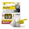 Alpine FlyFit Vlieg Oordoppen – Reguleert luchtdruk om trommelvliespijn te voorkomen – Zachte filters voor op reis – Comfortabel hypoallergeen materiaal – Herbruikbaar