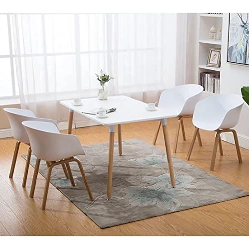 Image of Set of 2 Modern, Designer Chair for Home, Cafe, Hotel & Office (White, Polypropylene)