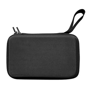 Portable Nylon Carrying Bag for abxylute S9 Gaming Phone Controller, with Mesh Pocket, Dual Zippers, Securing Band and Wrist Strap (Black)